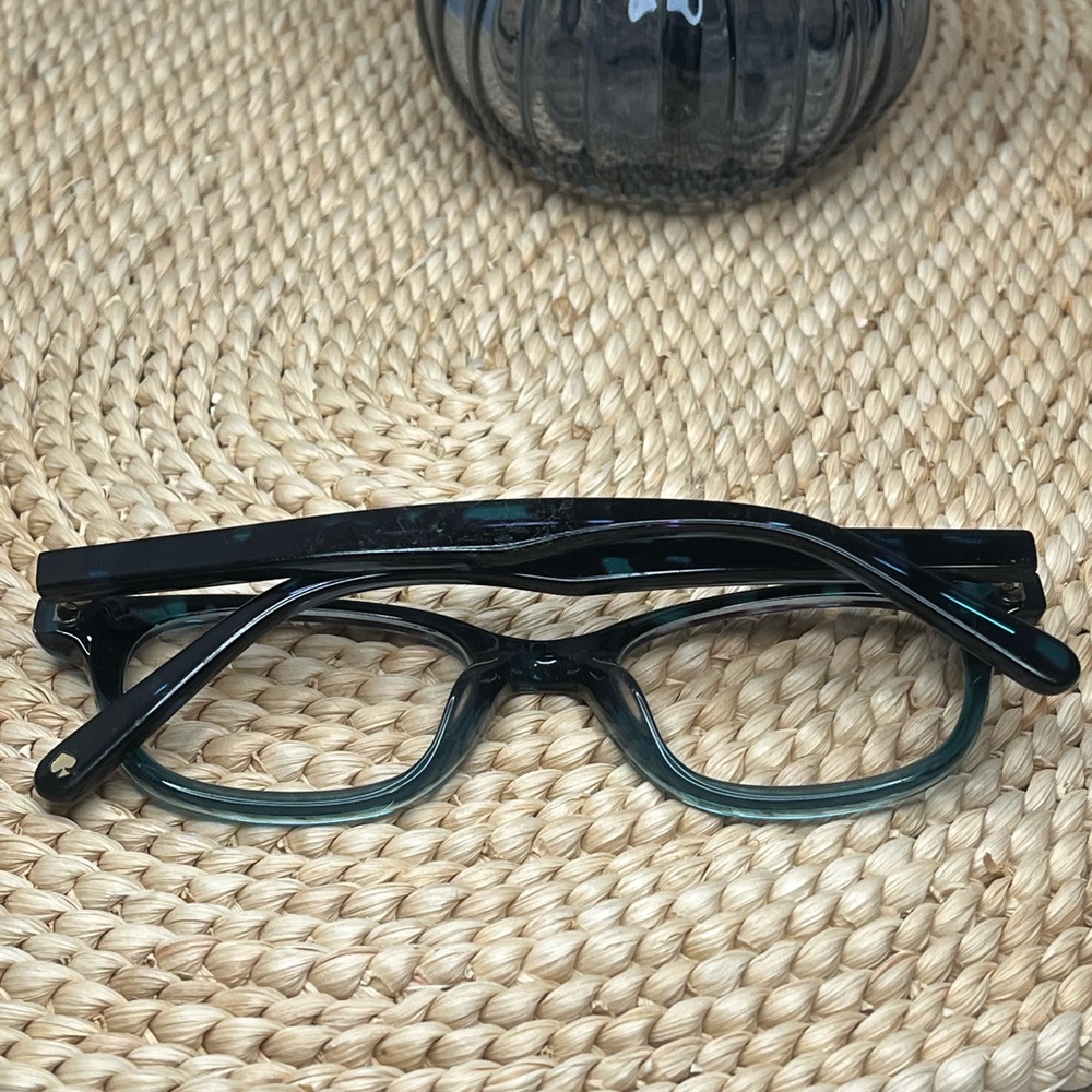Kate Spade Rebecca Black & Blue Printed Eyeglasses - Picture 5 of 7